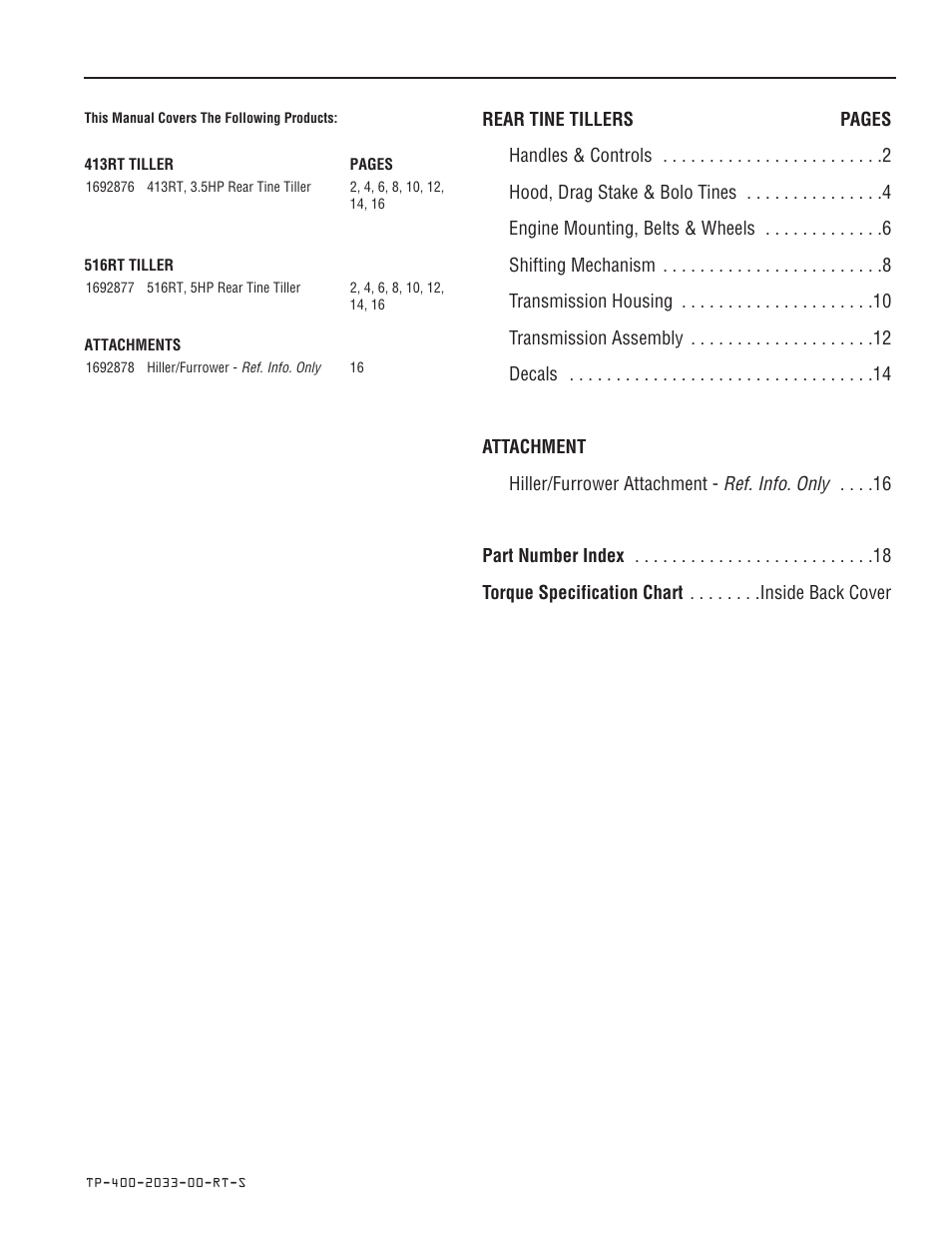 Simplicity 516RT User Manual | Page 3 / 22