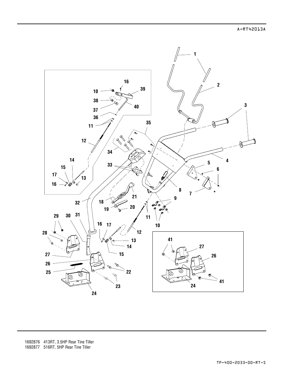 Handles & controls | Simplicity 516RT User Manual | Page 4 / 22