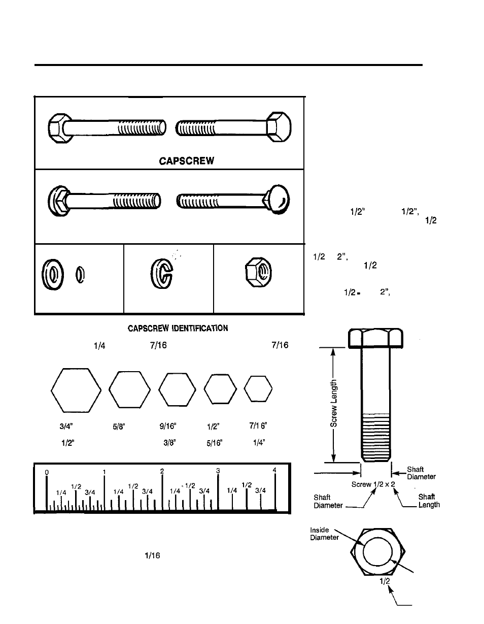 Standard fastener identification chart | Simplicity 1692243 User Manual | Page 2 / 20