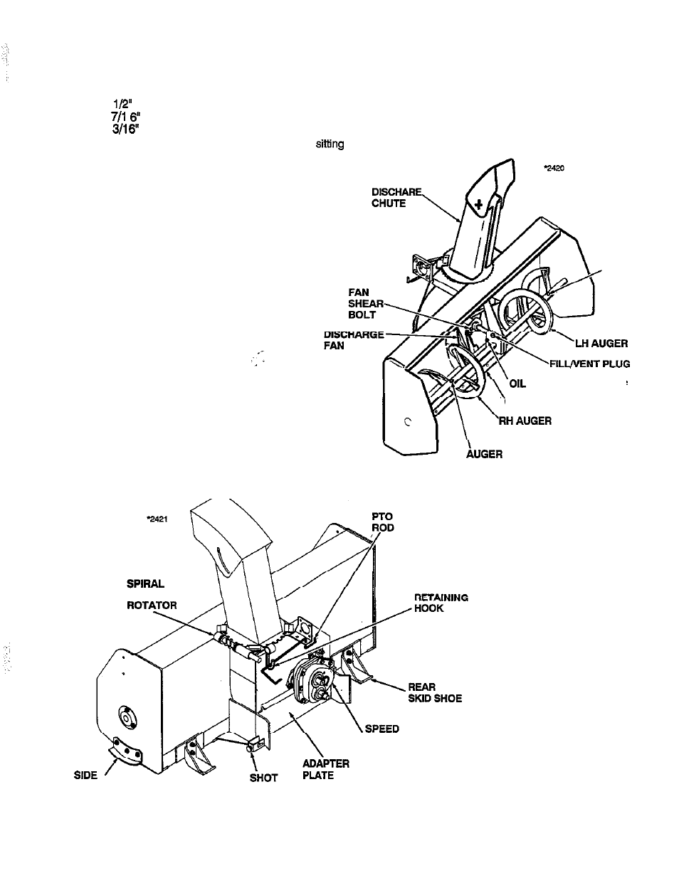 Parts identification | Simplicity 1692243 User Manual | Page 9 / 20
