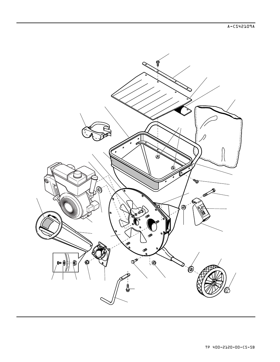 Hopper & engine group | Simplicity BAKER 1692902 6/14E User Manual | Page 4 / 14