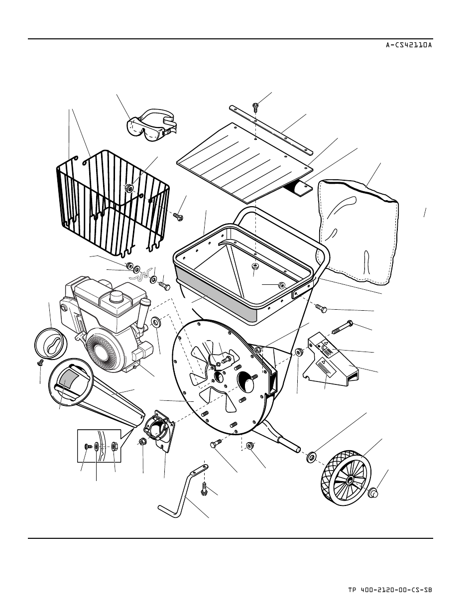 Hopper & engine group - export models | Simplicity BAKER 1692902 6/14E User Manual | Page 6 / 14