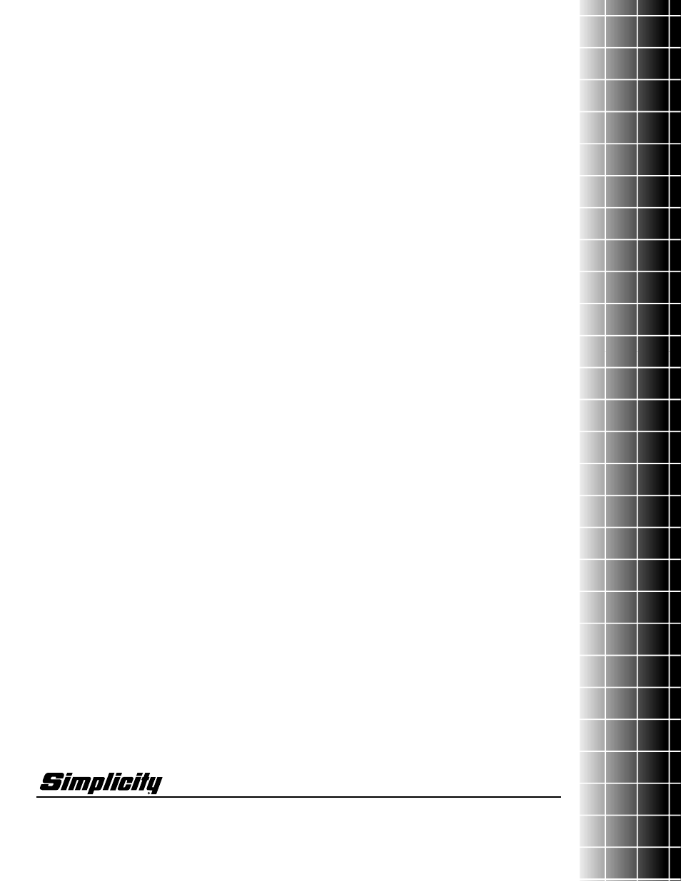Simplicity 1390M User Manual | Page 44 / 44