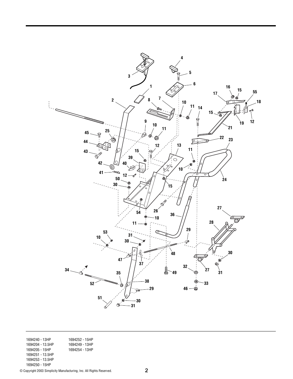 Simplicity 15HP User Manual | Page 4 / 28