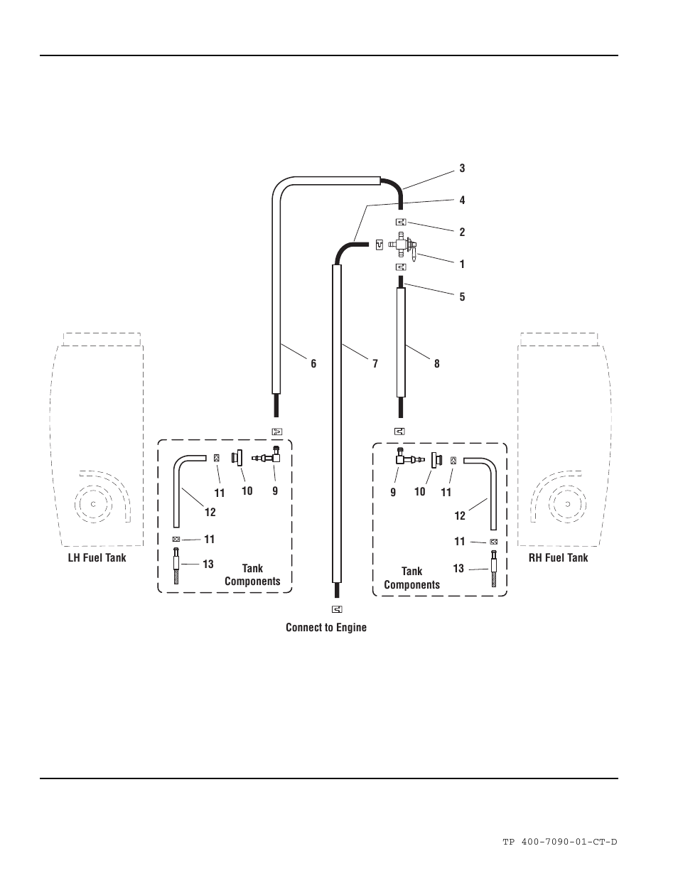 Fuel supply hose & tank replacement part group | Simplicity ZT2348T User Manual | Page 20 / 73