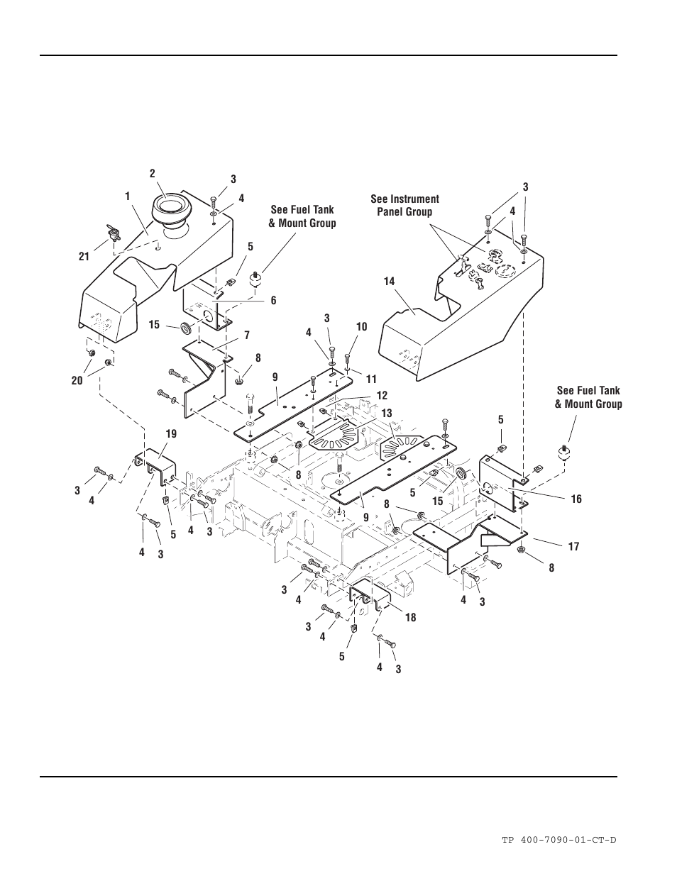 Control cover & mount group | Simplicity ZT2348T User Manual | Page 22 / 73