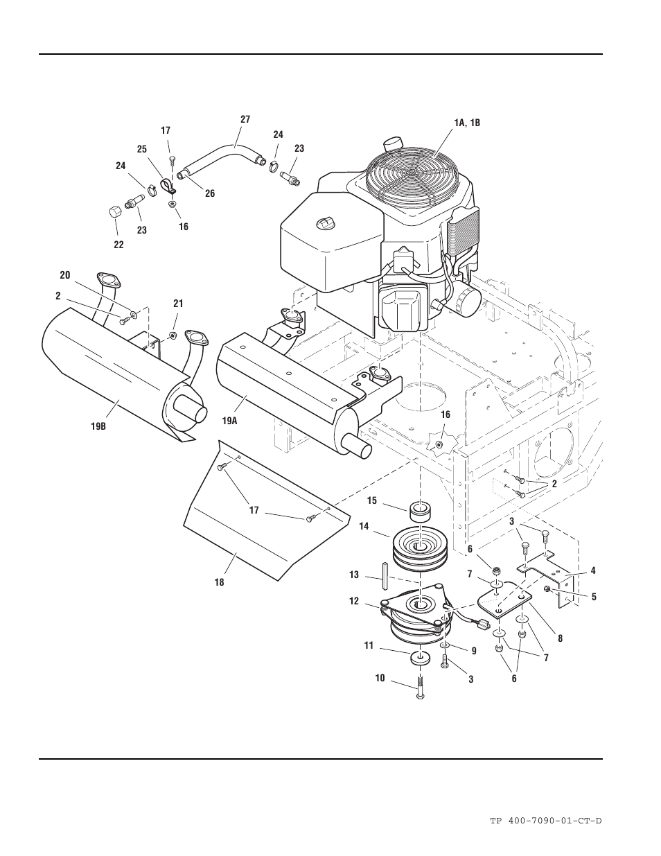 Engine & pto group | Simplicity ZT2348T User Manual | Page 28 / 73