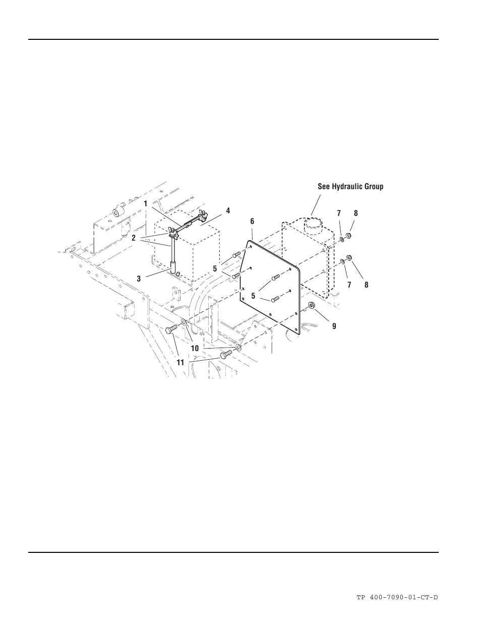 Reservoir mount & battery group | Simplicity ZT2348T User Manual | Page 42 / 73