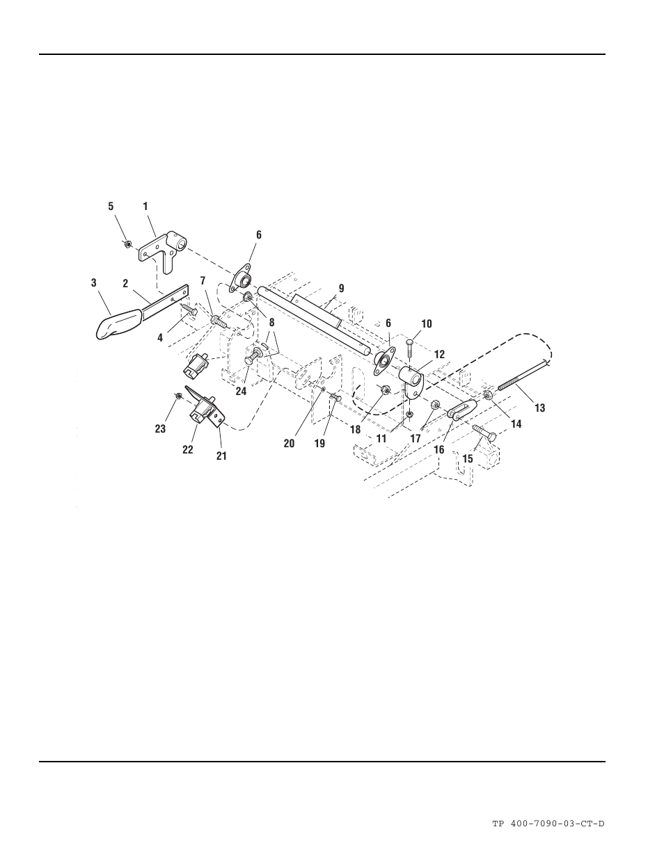 Parking brake group - upper | Simplicity ZT2348T User Manual | Page 44 / 73
