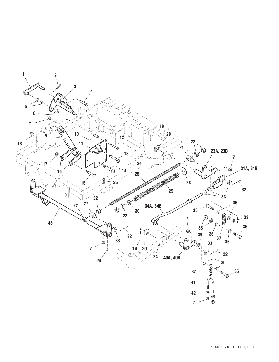 Deck lift group | Simplicity ZT2348T User Manual | Page 48 / 73