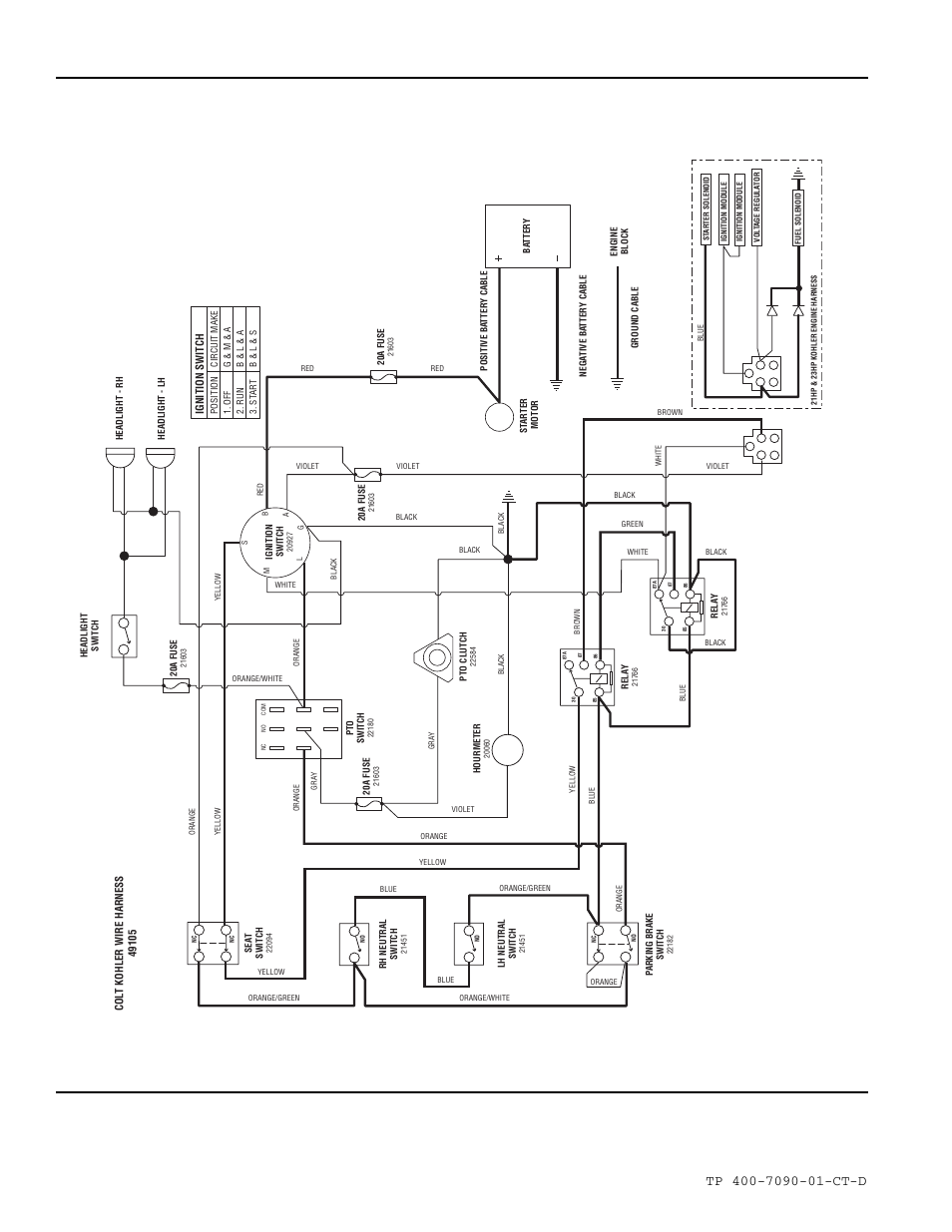 Cranking circuit | Simplicity ZT2348T User Manual | Page 62 / 73