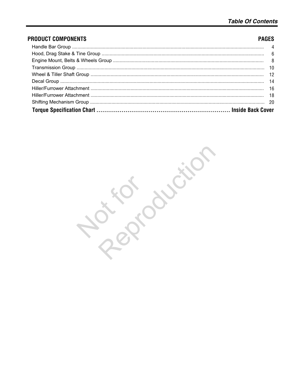 Not for reproduction | Simplicity 6HP 120492 User Manual | Page 3 / 24