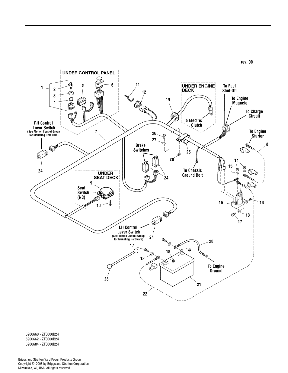 Electrical group | Simplicity ZT3000 User Manual | Page 20 / 54