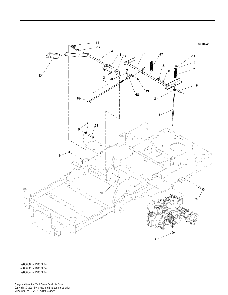 Parking brake group | Simplicity ZT3000 User Manual | Page 26 / 54