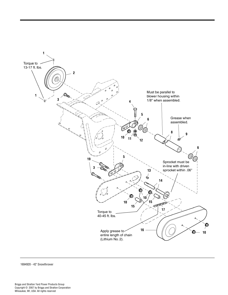 Drive group | Simplicity 1694920 User Manual | Page 8 / 16