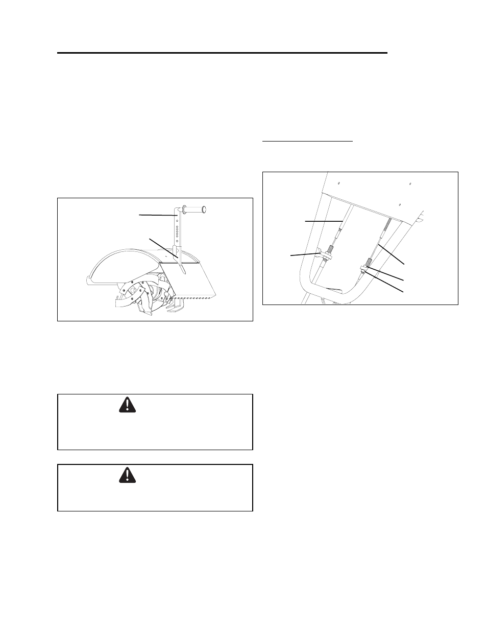 Adjustments, Drag stake, Caution | Belt tension adjustment | Simplicity 1693704 User Manual | Page 15 / 28