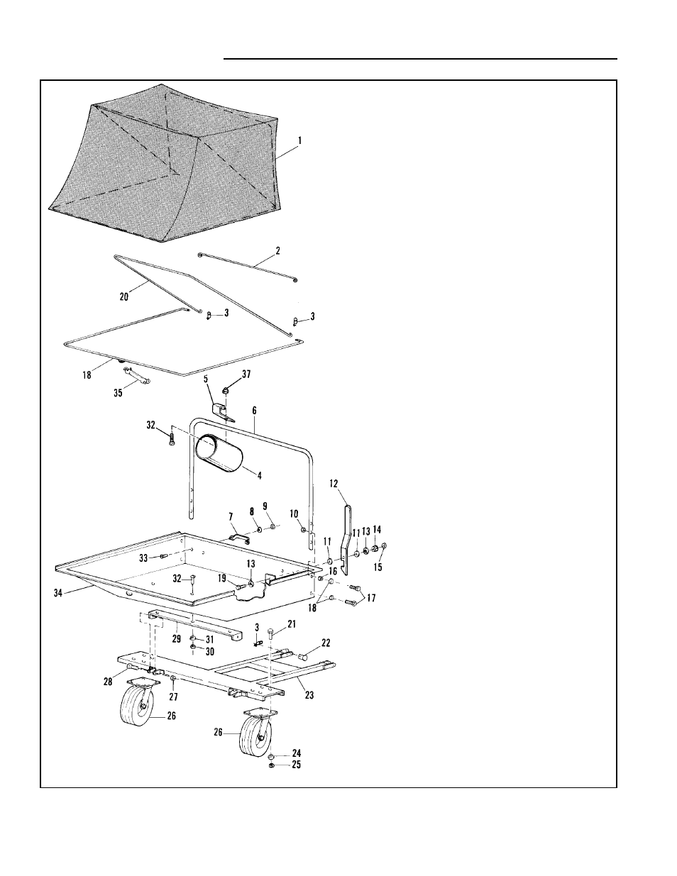 Illustrations & part lists | Simplicity Turbo Wide Body Cart & Hitch User Manual | Page 4 / 18