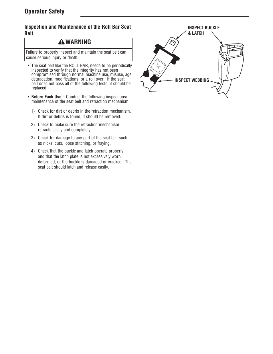 Operator safety warning | Simplicity ZT4000 Series User Manual | Page 12 / 44