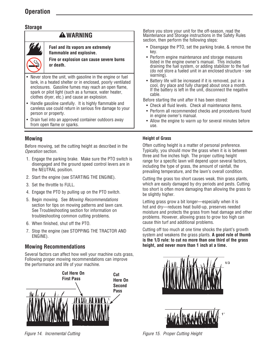 Operation, Warning | Simplicity ZT4000 Series User Manual | Page 24 / 44