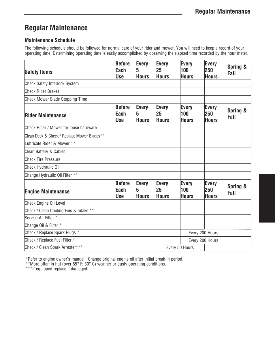 Regular maintenance, Maintenance | Simplicity ZT4000 Series User Manual | Page 27 / 44