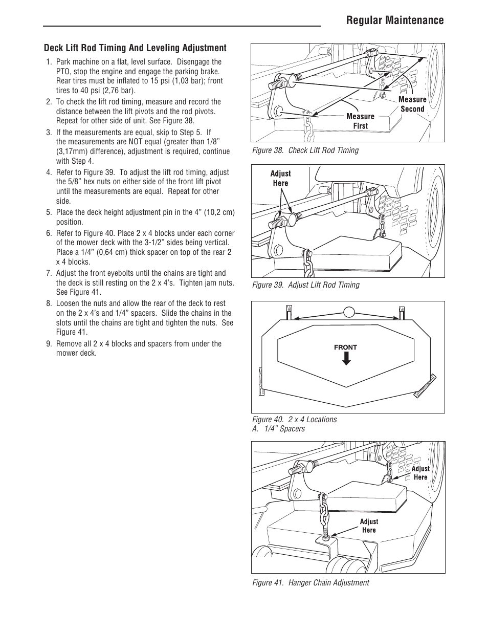 Regular maintenance | Simplicity ZT4000 Series User Manual | Page 37 / 44