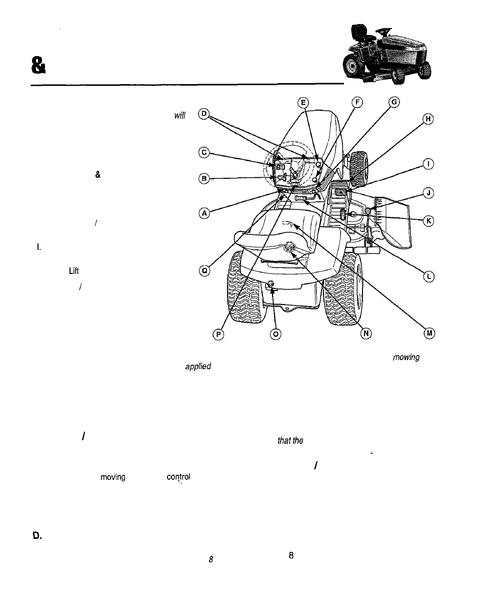 Features controls, Control functions | Simplicity 14HP User Manual | Page 12 / 50