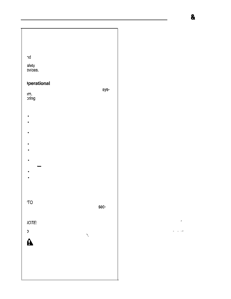 Features controls, Warning, Safety interlock system | Simplicity 14HP User Manual | Page 15 / 50