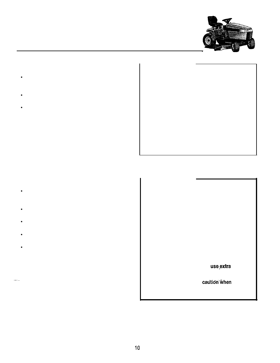 Operating the tractor, Warning, Danger | General operating safety, Checks before starting | Simplicity 14HP User Manual | Page 16 / 50