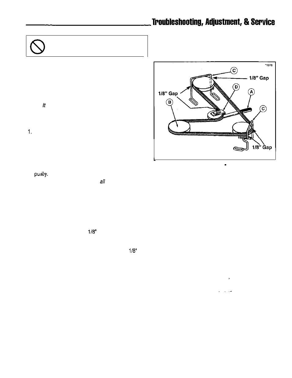 Mower belt replacement, 38” mower drive belt replacement | Simplicity 14HP User Manual | Page 35 / 50