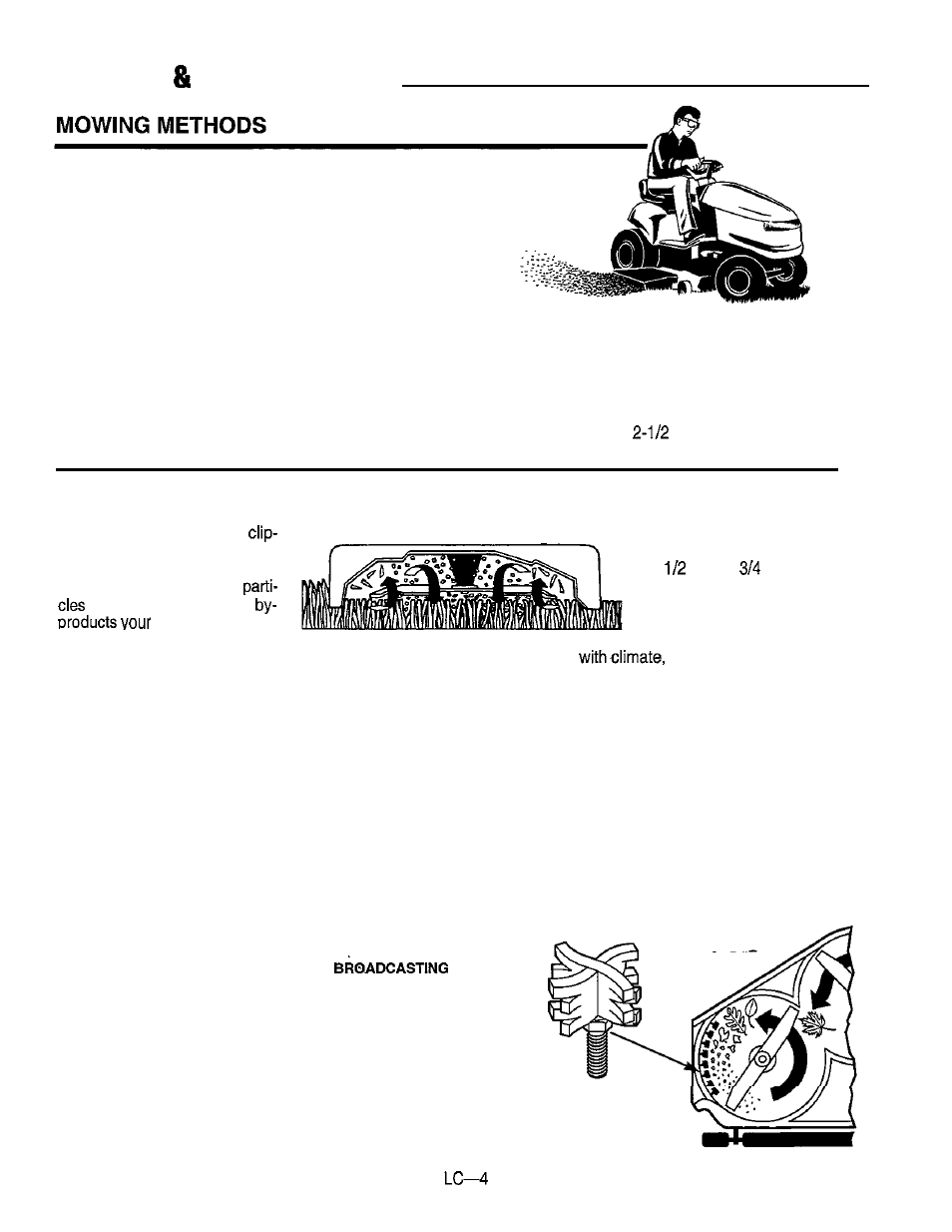 Lawn care mowing information | Simplicity 14HP User Manual | Page 46 / 50