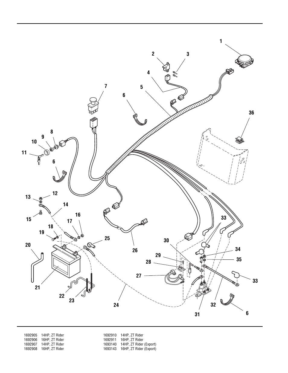 Electrical group with module | Simplicity ZERO TURN TP 400-2169-01-ZT-SMA User Manual | Page 12 / 46