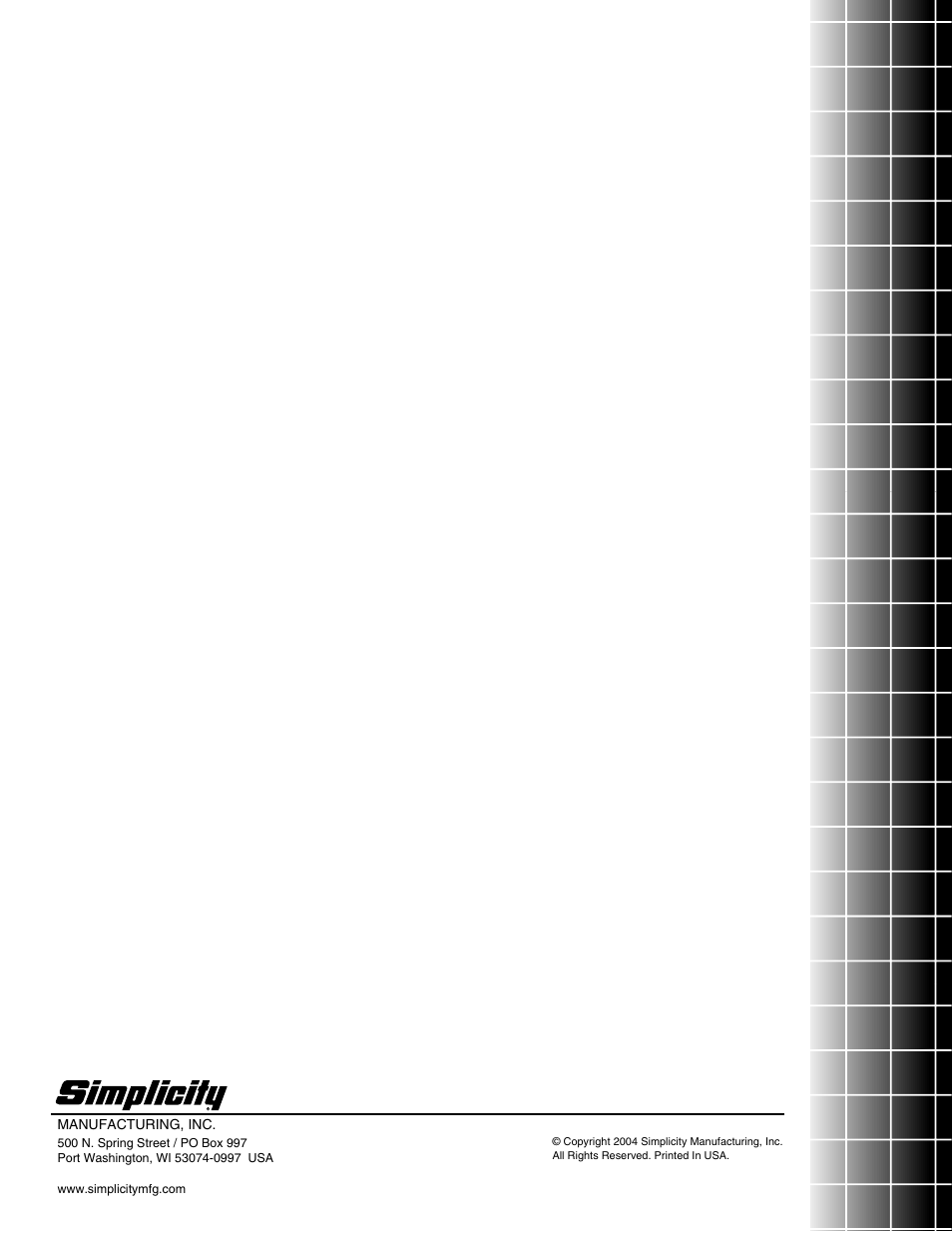 Simplicity 1694581 User Manual | Page 10 / 10