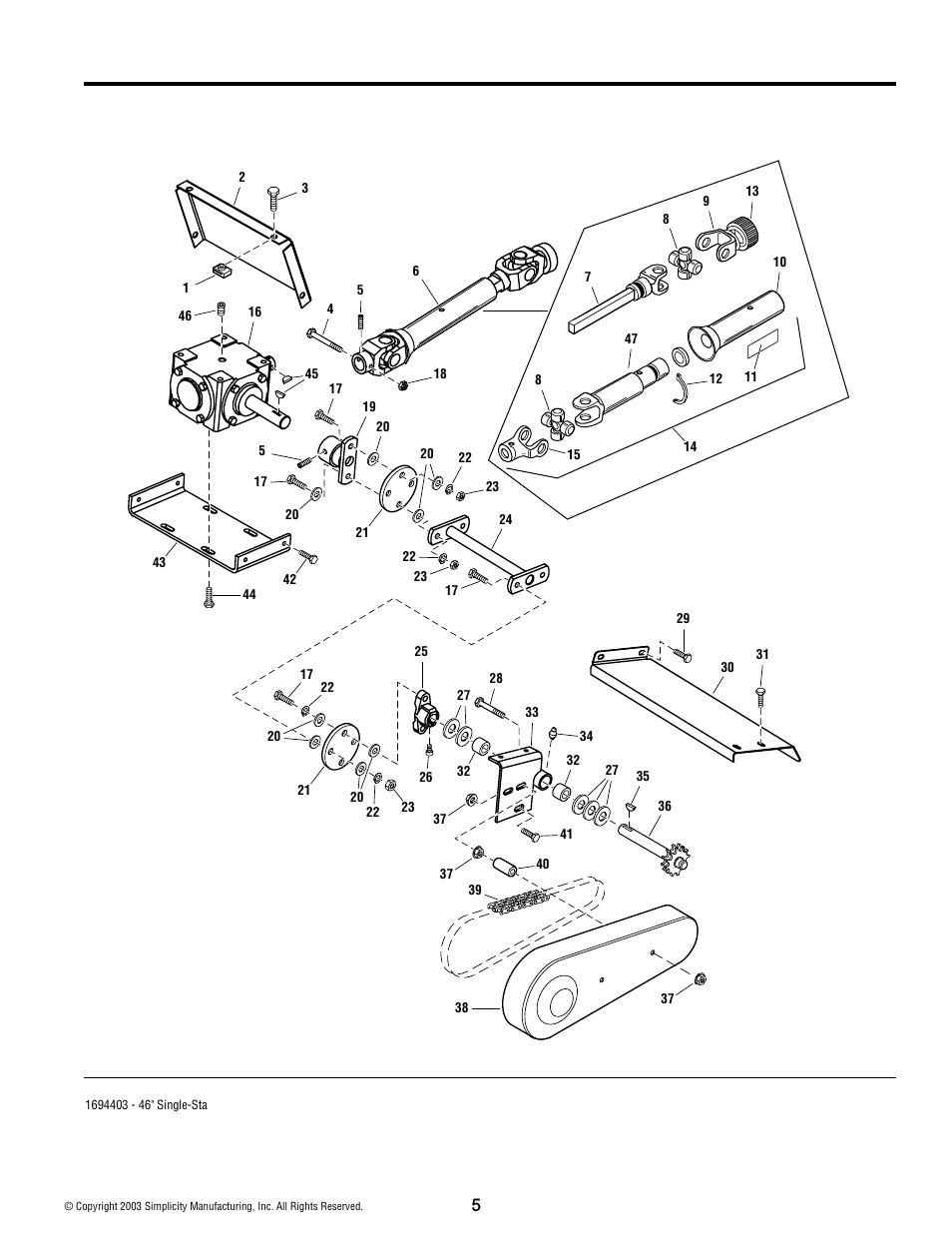 Drive group | Simplicity 1694403 User Manual | Page 6 / 12