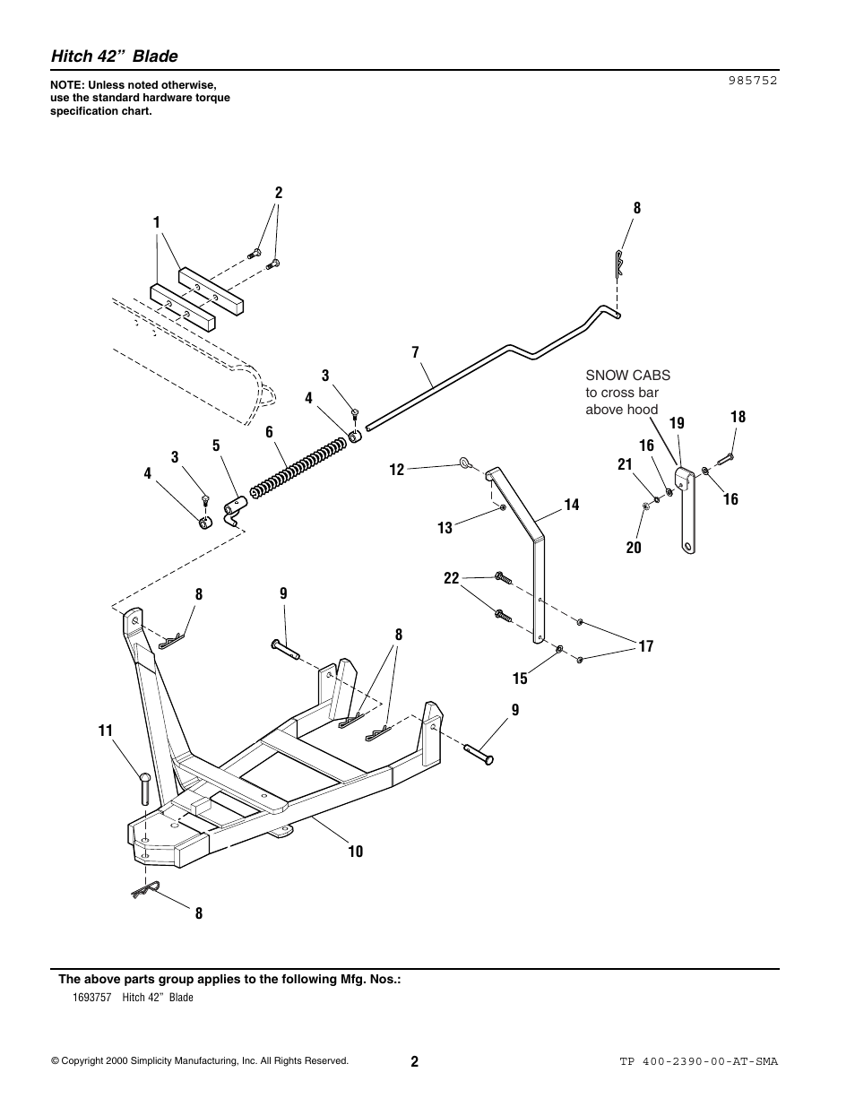 Simplicity 1693757 User Manual | Page 2 / 4