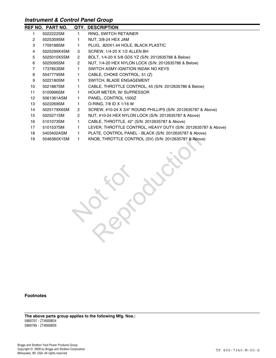 Not for reproduction | Simplicity ZT4000 User Manual | Page 11 / 52