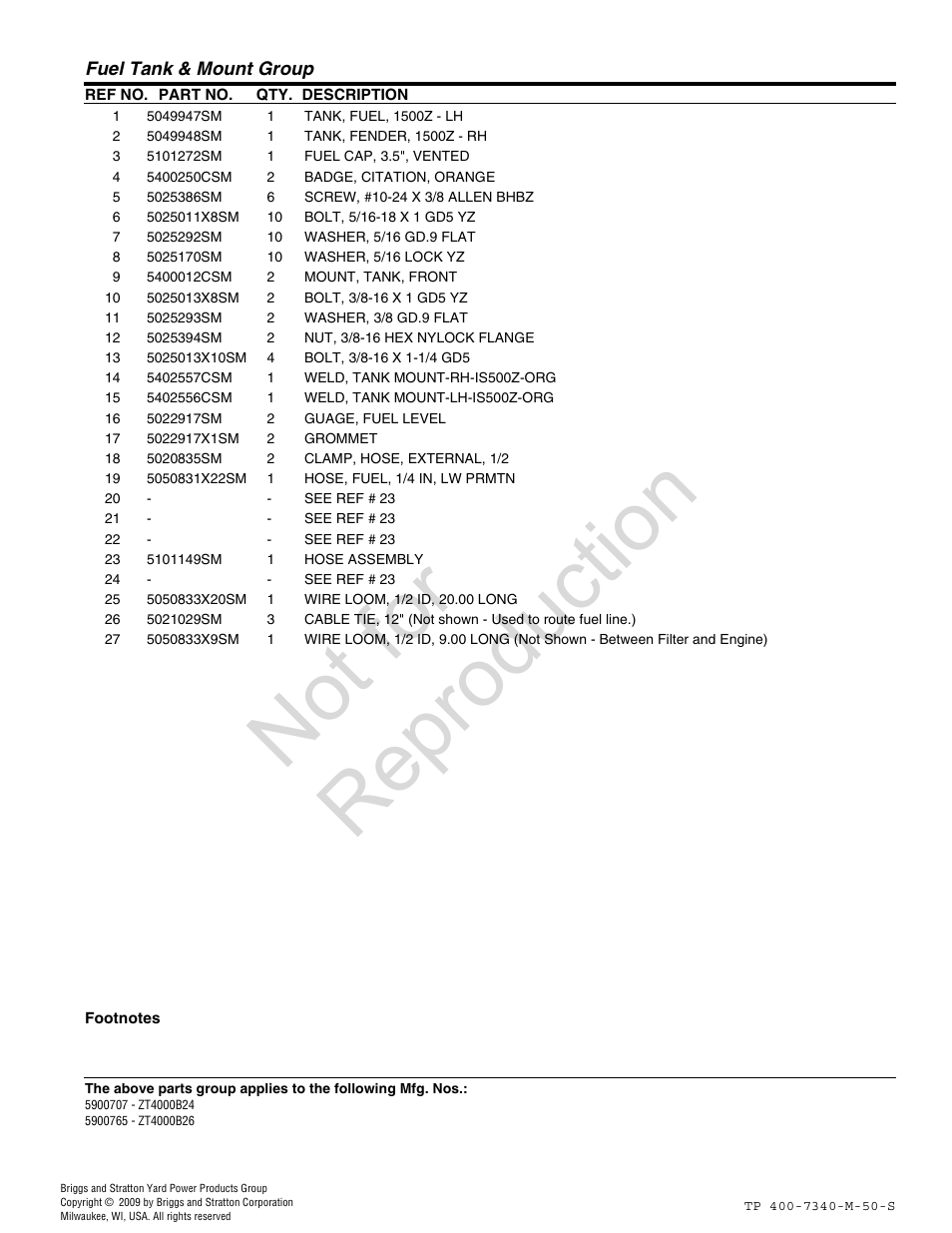 Not for reproduction | Simplicity ZT4000 User Manual | Page 25 / 52