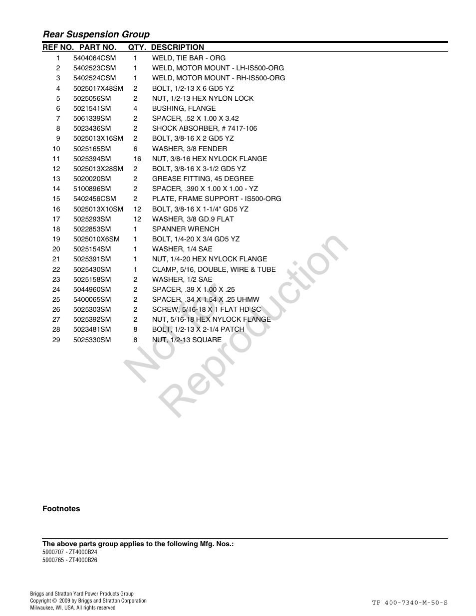 Not for reproduction | Simplicity ZT4000 User Manual | Page 29 / 52