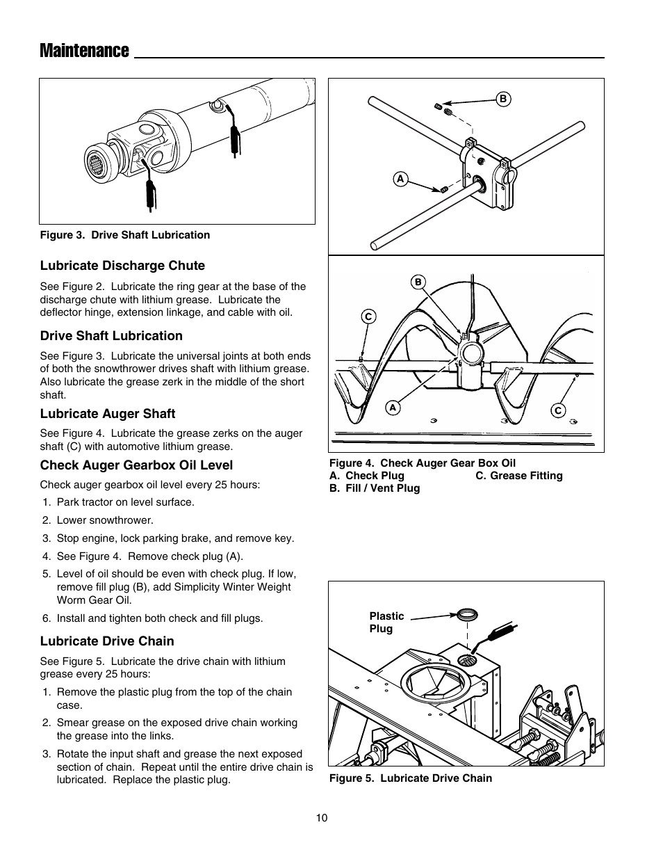 Maintenance | Simplicity 1694404 User Manual | Page 12 / 24