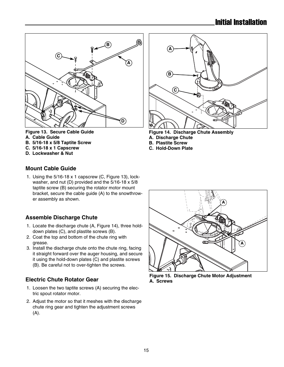 Initial installation | Simplicity 1694404 User Manual | Page 17 / 24