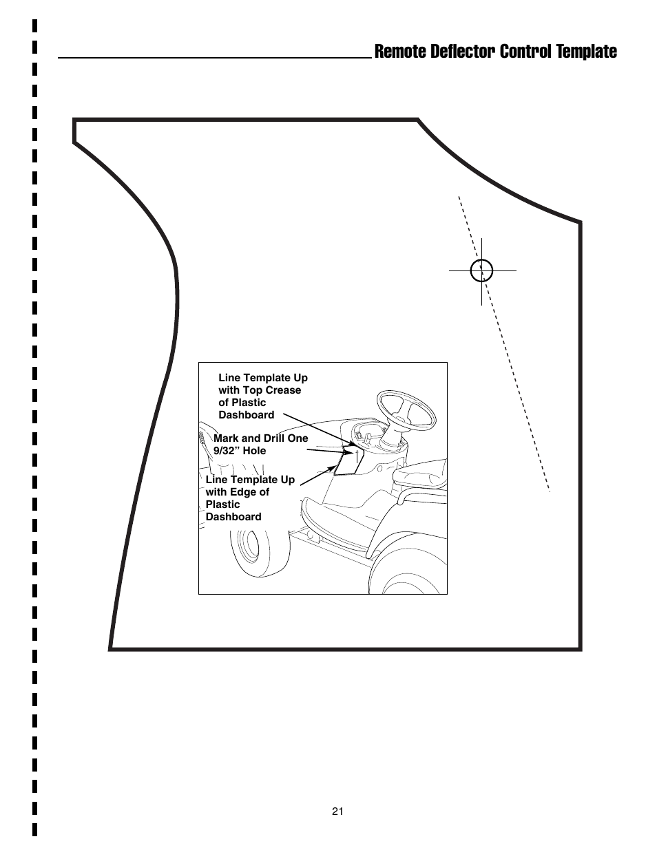 Remote deflector control template | Simplicity 1694404 User Manual | Page 23 / 24