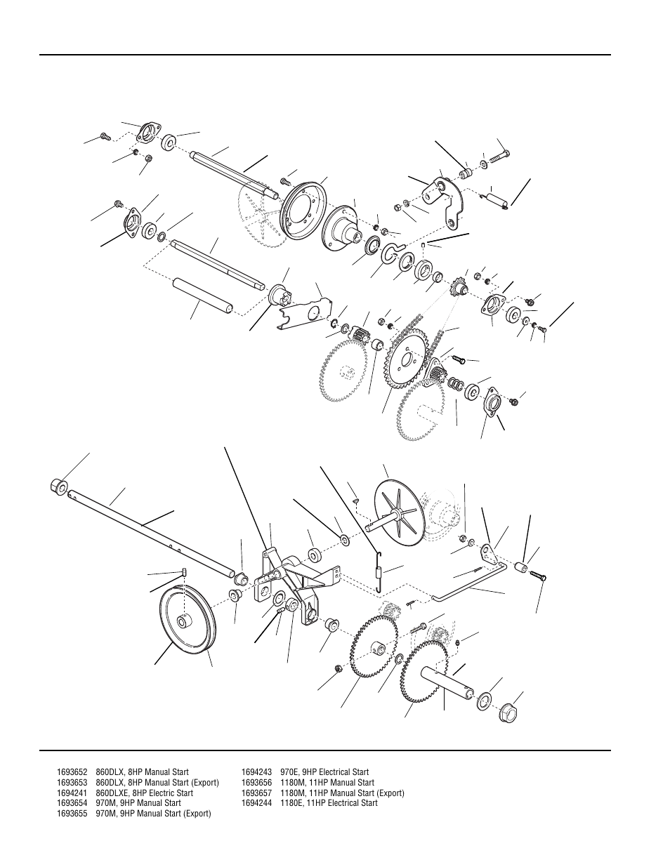 Traction drive group | Simplicity 1180 User Manual | Page 70 / 86