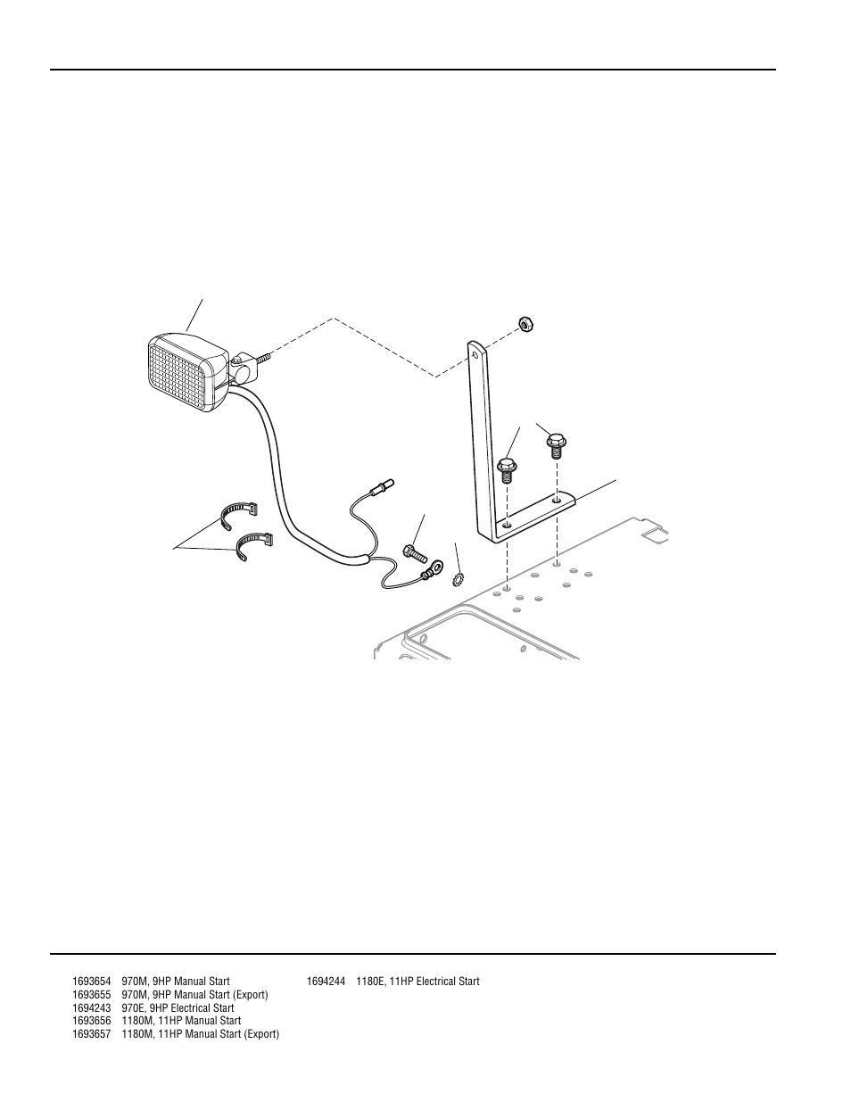 Headlight group | Simplicity 1180 User Manual | Page 82 / 86