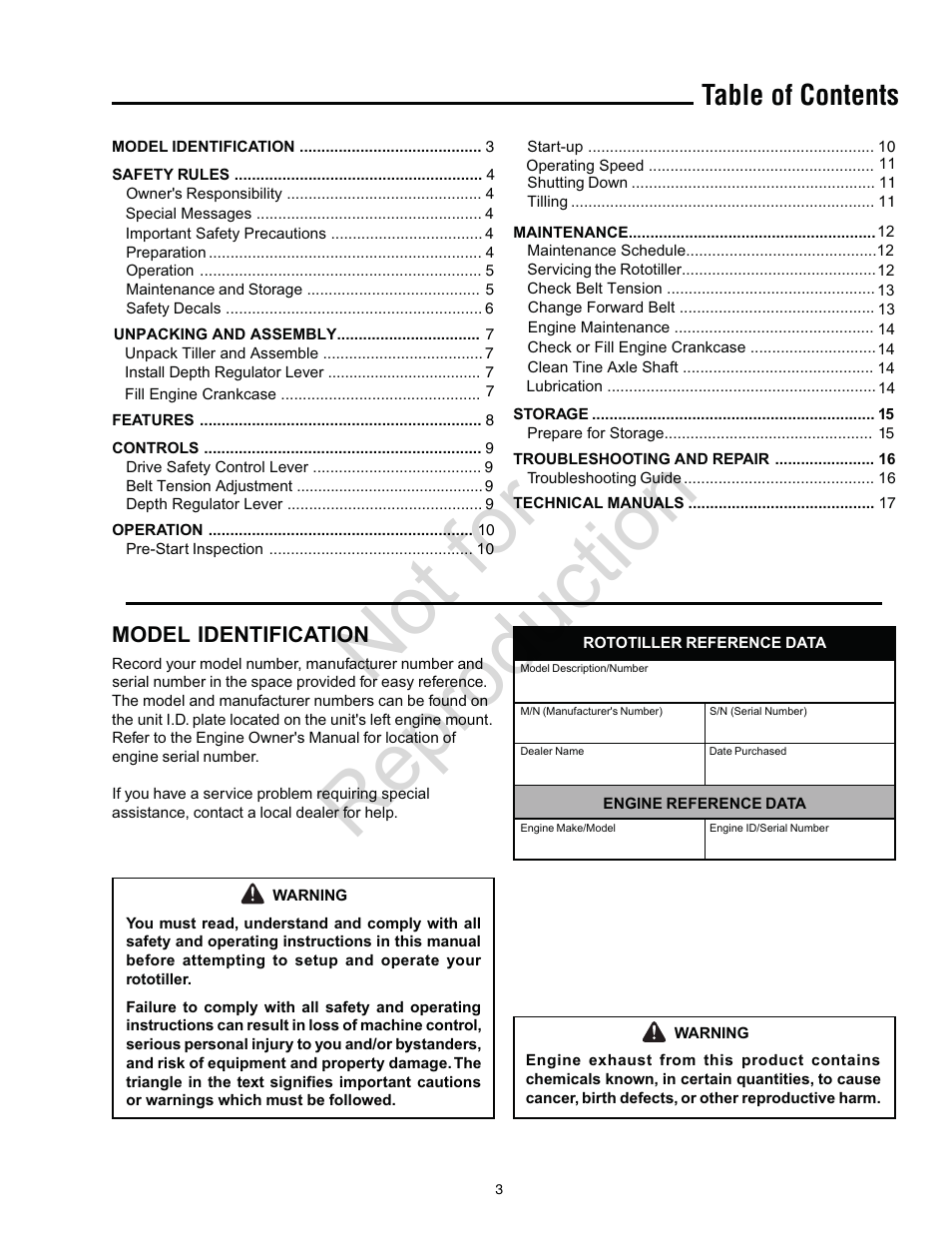 Simplicity Snapper 5521FT User Manual | Page 3 / 20