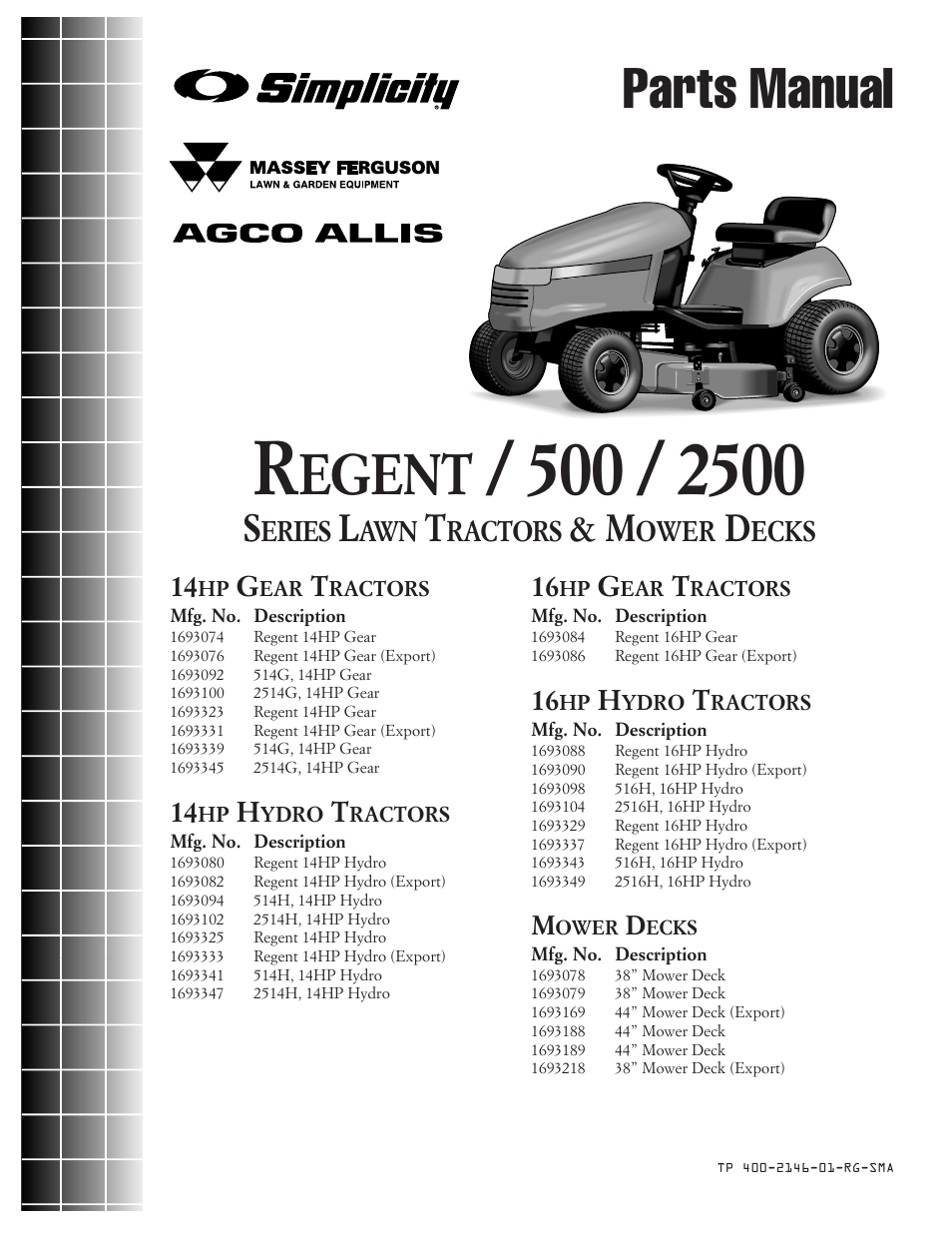 Simplicity REGENT 500 User Manual | 60 pages