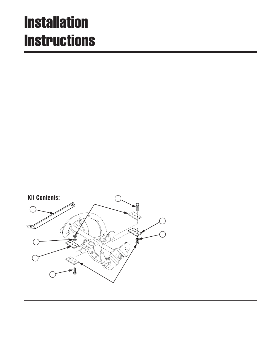 Installation instructions, Update kit, Kit contents | Simplicity TP 200-2121-01-SK-S User Manual | Page 2 / 3