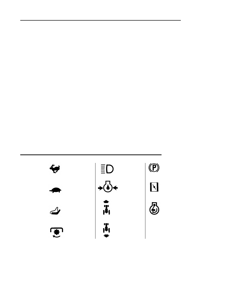 Specifications, International symbols, Dimensions | Rider, Mower | Simplicity 11HP User Manual | Page 37 / 38