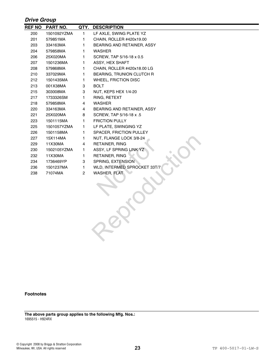 Not for reproduction | Simplicity 1695515 User Manual | Page 23 / 30