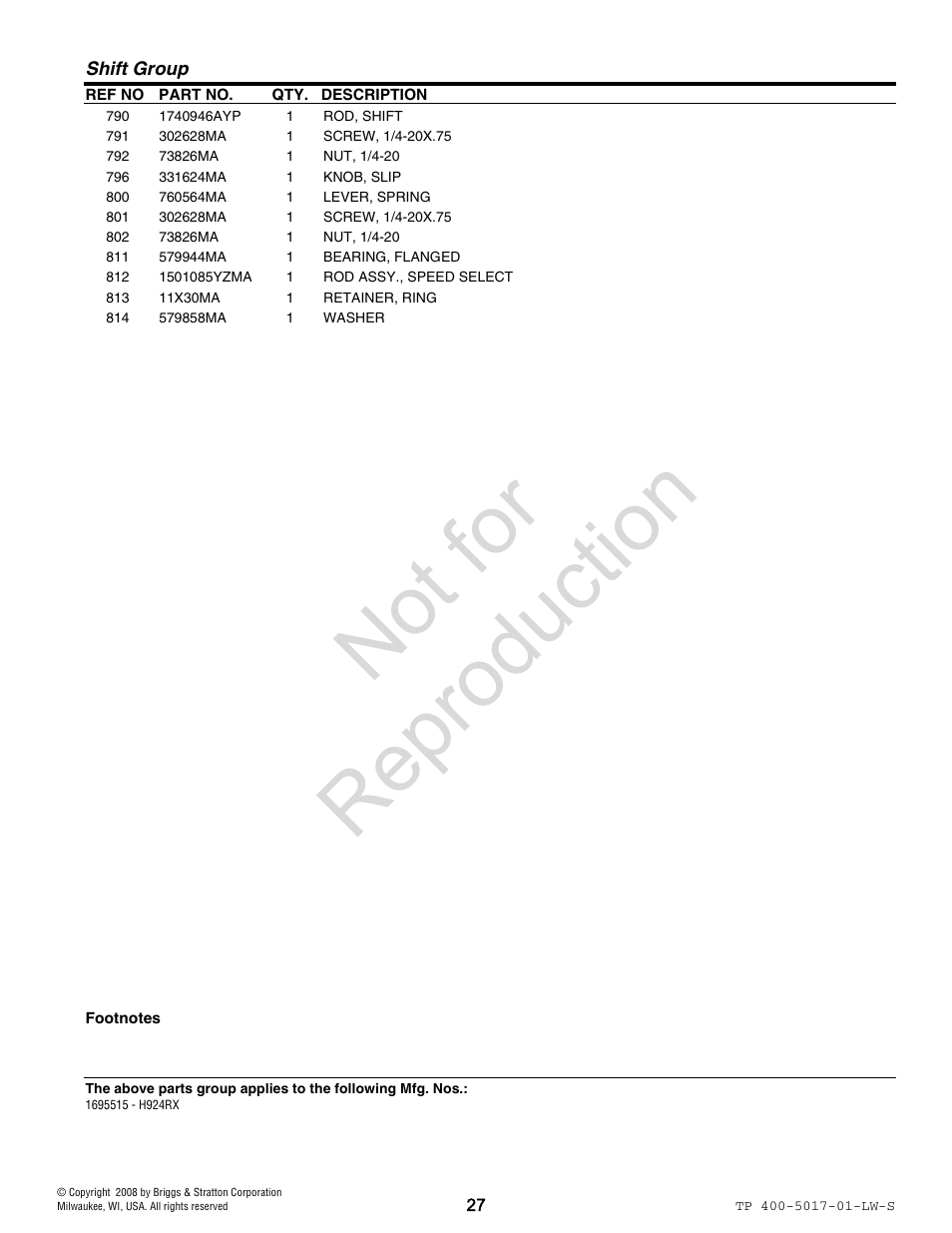 Not for reproduction | Simplicity 1695515 User Manual | Page 27 / 30