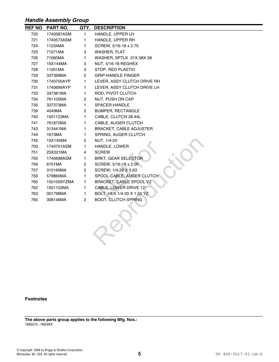 Not for reproduction | Simplicity 1695515 User Manual | Page 5 / 30