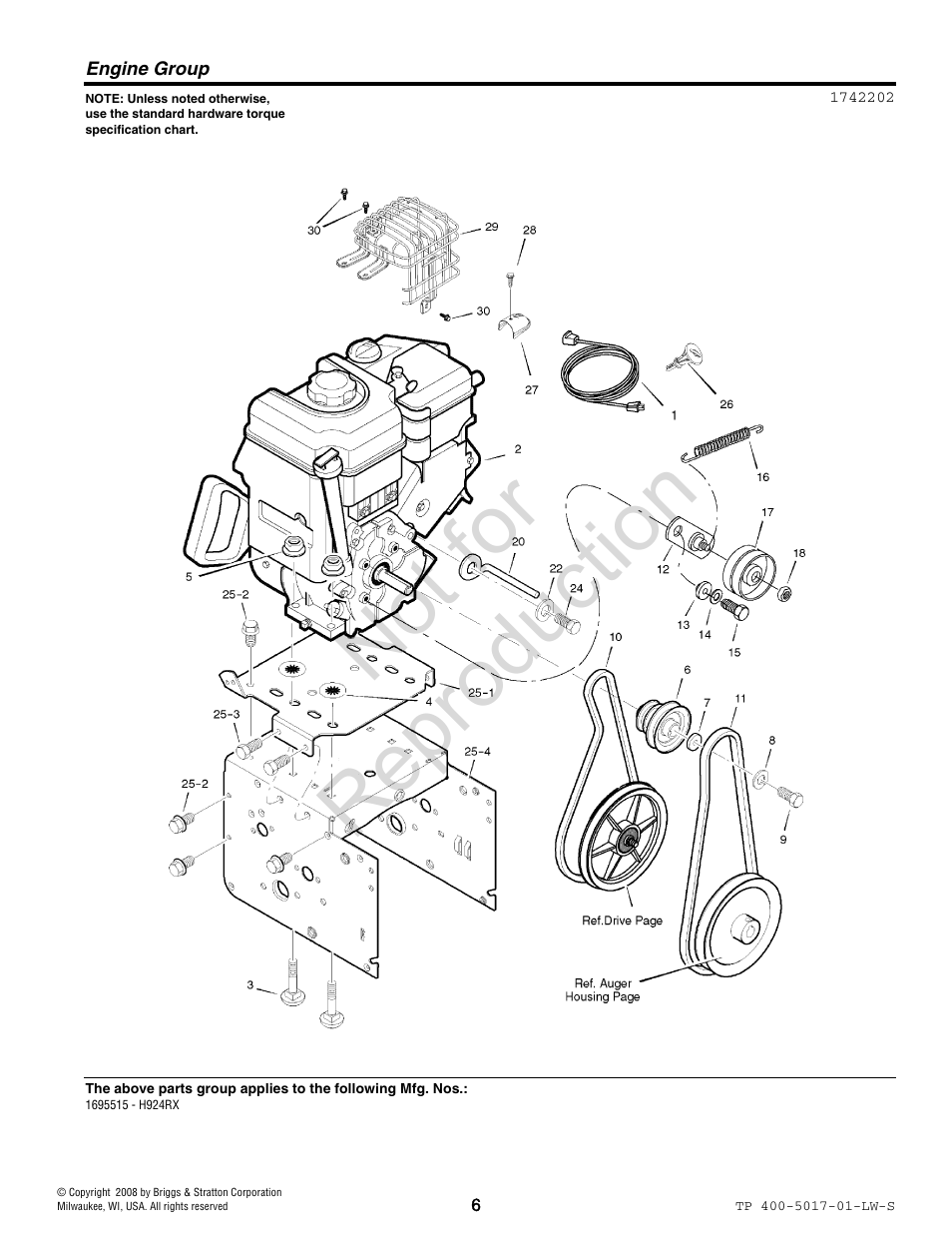 Not for reproduction | Simplicity 1695515 User Manual | Page 6 / 30